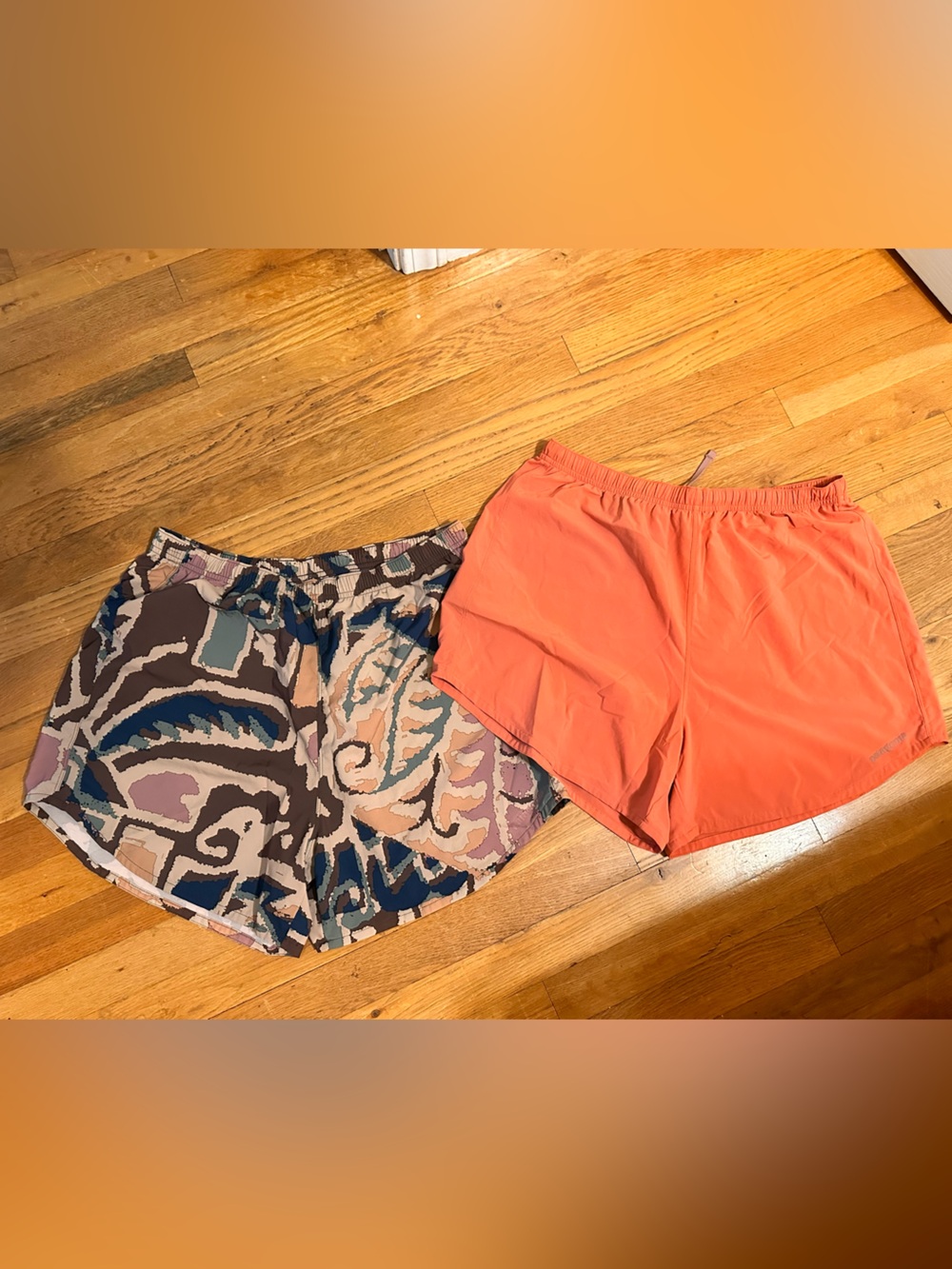 Patagonia Coral and Multicolor Printed Women’s Cover-Up Shorts